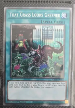 RA03-EN063 That Grass Looks Greener platinum secret rare 1st Edition YuGiOh - Image 1