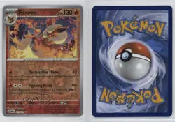 Flareon Reverse Foil Pokemon Prismatic Evolutions PRE #013 3m4 - Image 3