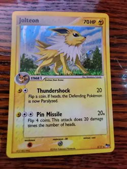 Jolteon Holo Promo 3/17 Rare Pop Series 3 Pokemon Card 2006 - Image 1