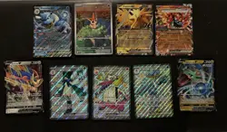 9 JUMBO Pokemon Cards BULK COLLECTION LOT! Blastoise, Victini, Rayquaza, Zapdos - Image 1