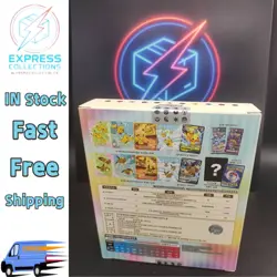 IN STOCK Pokemon Chinese Pikachu & Eevee Quick Sand Card Display Gift Box Sealed - Image 2