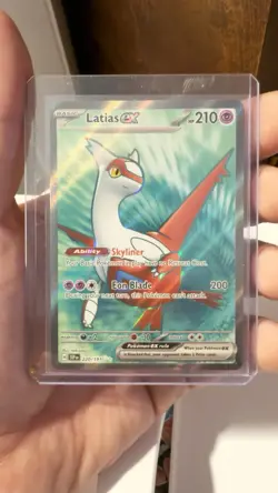 Latias ex 220/191 Sv08: Surging Sparks Ultra Rare Holo Pokemon TCG Card NM/M - Image 1