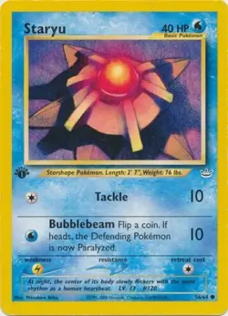 Pokemon Card - Neo Revelation 56/64 - STARYU (common) **1st Edition** - NM - Image 1