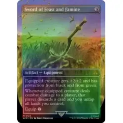 FOIL SWORD OF FEAST AND FAMINE (BORDERLESS) Universes Beyond: Assassin's Creed - Image 1