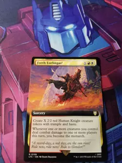 Forth Eorlingas! (LOTR Universes Beyond) NM extended non-foil MTG #139 - Image 1