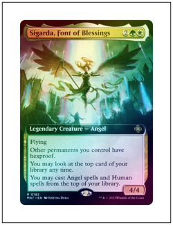 1x Sigarda, Font of Blessings, Foil, Extended Art, Magic MTG NM - Image 1