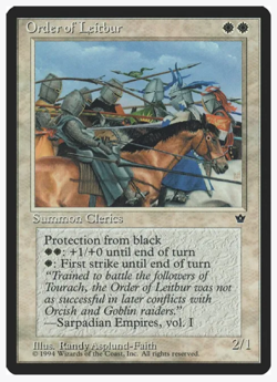 Order of Leitbur Vintage Magic the Gathering (x4) PLAYSET MtG Fallen Empires! - Image 1