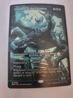 Overlord of the Floodpits Showcase Duskmourn: House of Horror Foil ENGLISH TEXT - Image 1