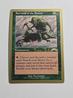 Survival of the Fittest (Gold Border World Championship Version) x1 MTG ENGLISH - Image 1