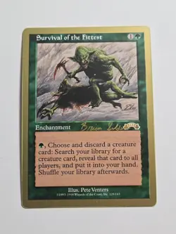 Survival of the Fittest (Gold Border World Championship Version) x1 MTG ENGLISH - Image 2