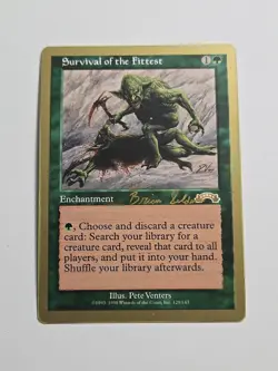Survival of the Fittest (Gold Border World Championship Version) x1 MTG ENGLISH - Image 3