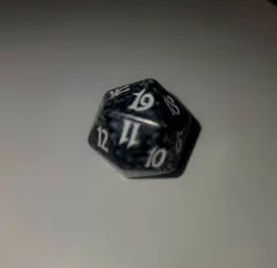 * RARE* Magic the Gathering 2004 Champions of Kamigawa Spindown D20 Die - Black - Image 2