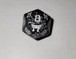 * RARE* Magic the Gathering 2004 Champions of Kamigawa Spindown D20 Die - Black - Image 4