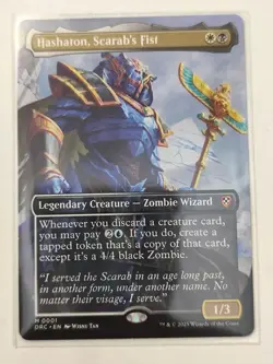 MTG - Hashaton, Scarab's Fist - Creature - Commander: Aetherdrift - 0001 -... - Image 1
