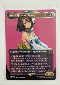 Final Fantasy MTG Magic The Gathering Yuna, Hope of Spira Borderless Non Foil - Image 1