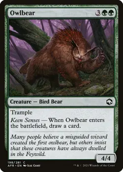 Owlbear Foil (198) Adventures in the Forgotten Realms AFR MTG Magic - Image 1