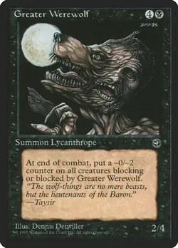 Greater Werewolf (051) Homelands HML MTG Magic - Image 1