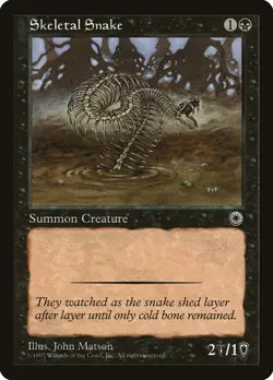 Skeletal Snake (111) Portal POR MTG Magic - Image 1
