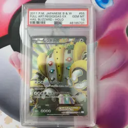 Pokemon Regigigas EX 055/052 PSA 10 1st Edition First 55 Hail Blizzard Japanisch - Image 1