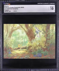 CGC 10 - Pikachu in Forest P'atelier Pokemon Center Japan Postcard 2025 Gem Mint - Image 1