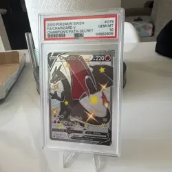 2020 Pokemon SWSH FA Charizard V 079/073 Champion’s Path-Secret PSA 10 Gem Mint - Image 1