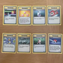 Pokemon TCG Base Set Trainer Job Lot X8 NM 1999 - Image 1