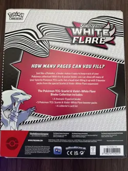Pokemon TCG: Scarlet & Violet 10.5 White Flare Binder Collection Box - IN HAND! - Image 2