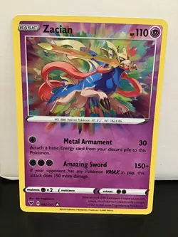 Zacian 082/185 Pokemon Vivid Voltage Holo Amazing Rare - Image 1