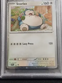 2024 POKEMON SVP EN-SV BLACK STAR PROMO #122 SNORLAX PSA 10 - Image 3