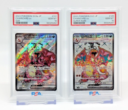 PSA 10 Pokemon Charizard Ex 125/108 SR 331/190 SSR Set Japanese GEM from Japan - Image 1