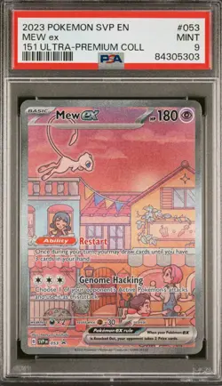 2023 Pokemon 151 UPC Ultra Premium Special Illustration Rare SVP 53 Mew ex PSA 9 - Image 1