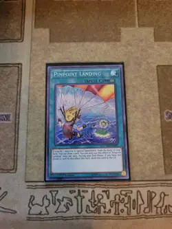 YUGIOH TCG PINPOINT LANDING CYHO-EN081 SECRET 1ST EDITION NM - Image 1