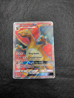 B6 Charizard GX SM60 Full Art Promo Sun & Moon Pokemon Card Red Textured - Image 1