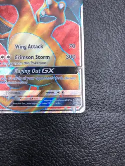 B6 Charizard GX SM60 Full Art Promo Sun & Moon Pokemon Card Red Textured - Image 4