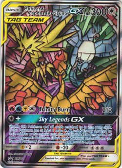 Moltres Zapdos Articuno GX SM210 Hidden Fates Elite Trainer Box BSP Pokemon Card - Image 1