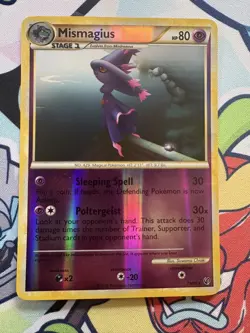Pokemon Card Mismagius Undaunted Reverse Holo Rare 19/90 Near Mint 2010 - Image 1