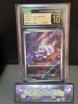 Pokemon Card Greavard AR 087/078 Violet SV1V Japanese CGC 10 PRISTINE - Image 1