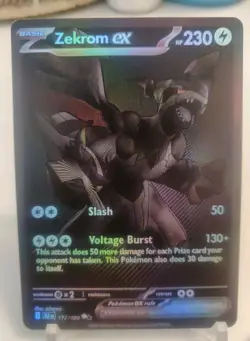 **Custom Made**highQuality,2pc Set Zekrom&Reshiram,Partial Texture"Display Card" - Image 2