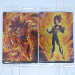 7-20 7-21 R Son Goku Vegeta SS God Dragon Ball Itajaga vol.7 Trading Card New NM - Image 1