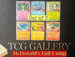 McDONALD'S PROMO M-P Full Comp set 2025 Pokemon card Japanese 017~022 - Image 1