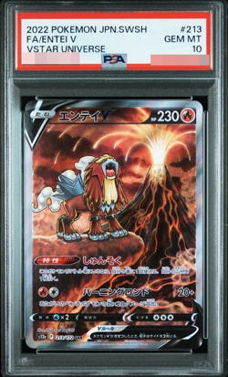 PSA 10 Pokemon Card Entei v 213/172 Special Art Rare 2022 s12a Japanese - Image 1