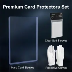 200 Card Sleeves Top Loaders 100 Hard Sleeves+100 Clear Sleeves, - Image 4