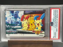 PSA 10 Minun Pikachu Plusle JR East Stamp Rally Pokemon Orange Card Japan 2004 - Image 1