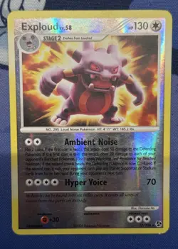 Exploud Reverse Holo 17/106 Great Encounters Pokemon Card - Image 4