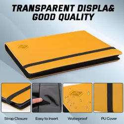 9 Pocket Card Binder,Trading Card binder Holds 432 Side Loading Pocket,Durabl... - Image 4