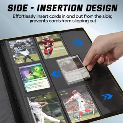 9 Pocket Card Binder,Trading Card binder Holds 432 Side Loading Pocket,Durabl... - Image 5