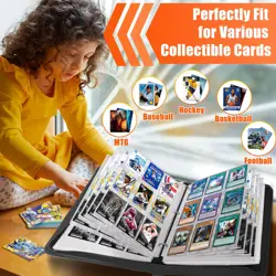 Trading Card Binder,900 Pockets Baseball Card Binder Holder for Cards Storage... - Image 5