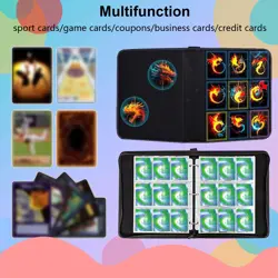 Card Binder-9 Pocket,trading card binder 50 Removable Sleeves,900 Pockets Car... - Image 5