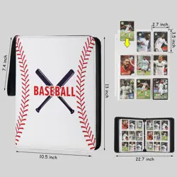 Card Binder for Cards Binder 9-Pocket,Compatible with Cards, 9-Pocket Pages S... - Image 2