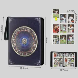 Card Binder for Cards Binder 9-Pocket,Compatible with Cards, 9-Pocket Pages S... - Image 2